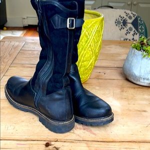 Dirndle +Bua black shearling  lined boots